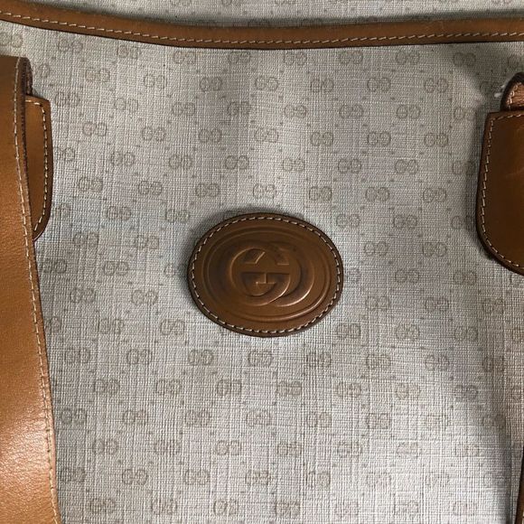 Gucci Cream and Tan Tote Bag - Picture 8 of 17